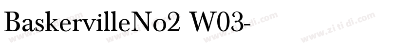 BaskervilleNo2 W03字体转换